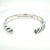 Traditional 1990s David Yurman Chevron Cuff Bracelet Size M Sterling Silver Estate For Sale - Image 3 of 7