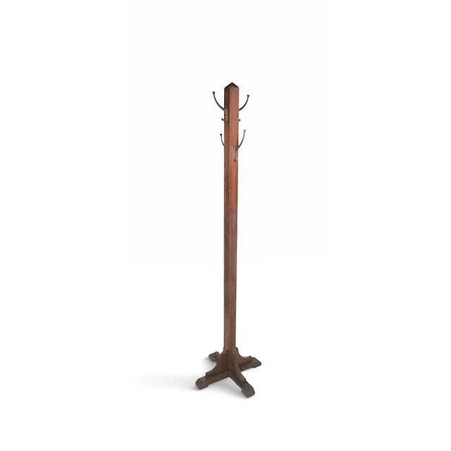 Victorian Early 20th Century Arts and Crafts Coat Tree Rack For Sale - Image 3 of 8