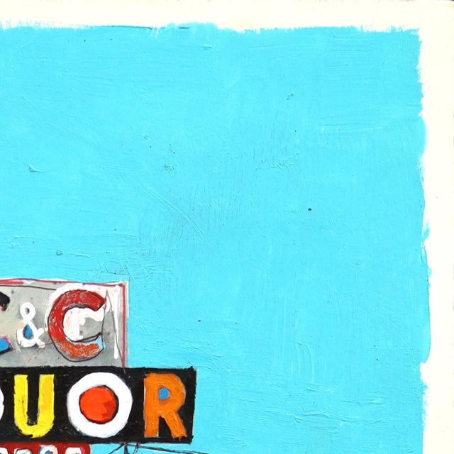 2020s Liquor Store in Tarzana - Original Los Angeles Pop Art Mixed Media Artwork on Paper by Fabio Coruzzi For Sale - Image 5 of 7