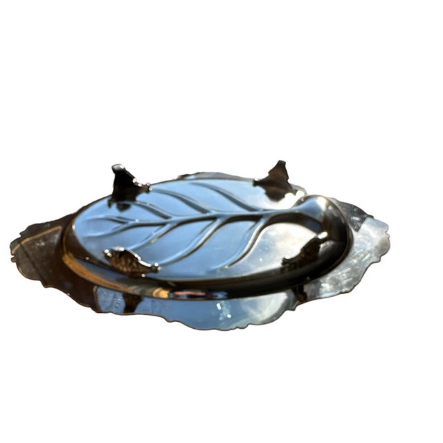 1940s Baroque Wallace Silver-Plate Serving Meat Platter For Sale - Image 6 of 10