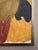 Burnt Orange 1965 Mid-Century Modern 'Forms in Motion' Vintage Abstract Oil Painting by Swedish Artist Ture Fabiansson (1910-1994), Framed For Sale - Image 8 of 12
