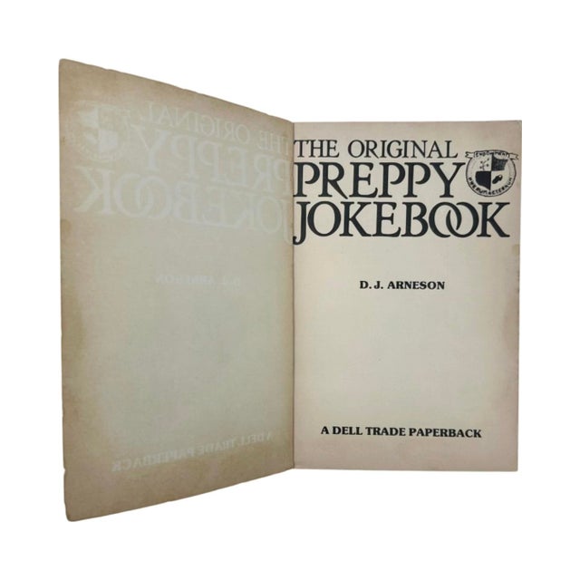 A scarce first-printing of The Original Preppy Jokebook by D.J. Arneson, published in 1981. This humorous volume offers a...