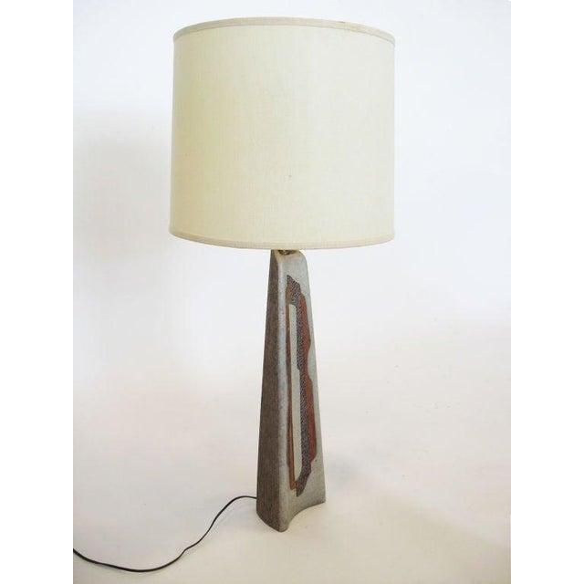 Ceramic Ceramic table lamp by Rita Sargen For Sale - Image 7 of 8