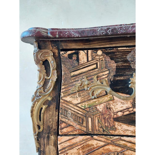 Beige Antique French Chinoiserie Commode, 19th Century For Sale - Image 8 of 18
