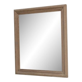 19th Century France Antique White Wood Mirror For Sale