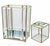 Vintage 1980s 24k Gold Leaded Beveled Glass Tissue Box Cover For Sale - Image 10 of 10