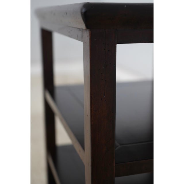 Baker Milling Road Italian Distressed Finish Tiered End Table For Sale - Image 11 of 13