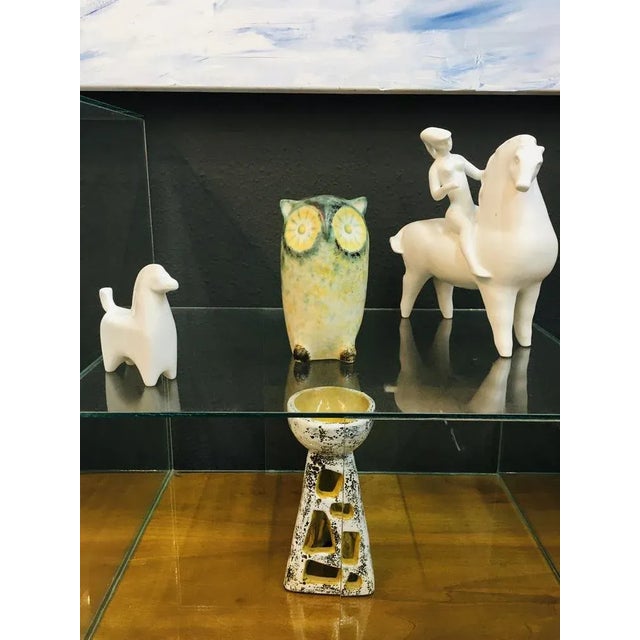 Vintage ceramic small owl handmade in the 60s and judged by the Hungarian Society of Arts. A special small decorative...