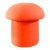 A handmade mushroom shaped ottoman, upholstered in "Carrot" orange wool fabric. Perfect for using as a footstool or extra...