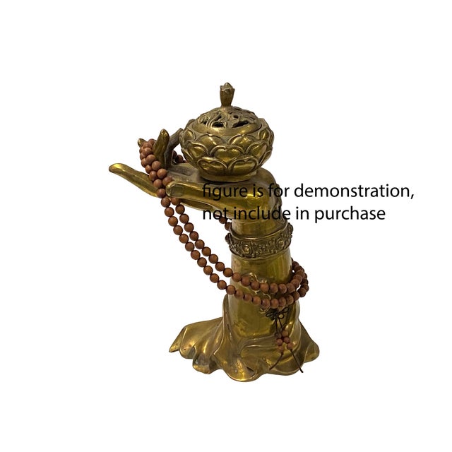 Long Oriental Brown Sandalwood Beads Hand Rosary Praying Chain For Sale In San Francisco - Image 6 of 7