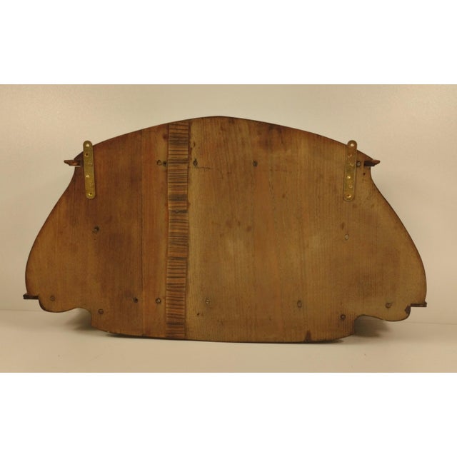Art Nouveau French Oak Wall Cabinet with Painted Landscape, 1900s For Sale - Image 13 of 14