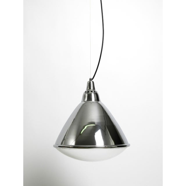 Large Pendant Lamp Headlight in Chrome-Plated Sheet Steel by Ingo Maurer, 1960s For Sale - Image 17 of 18
