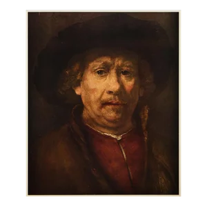 1954 After Rembrandt Van Rijn "Self-Portrait", Vintage Full-Color Print