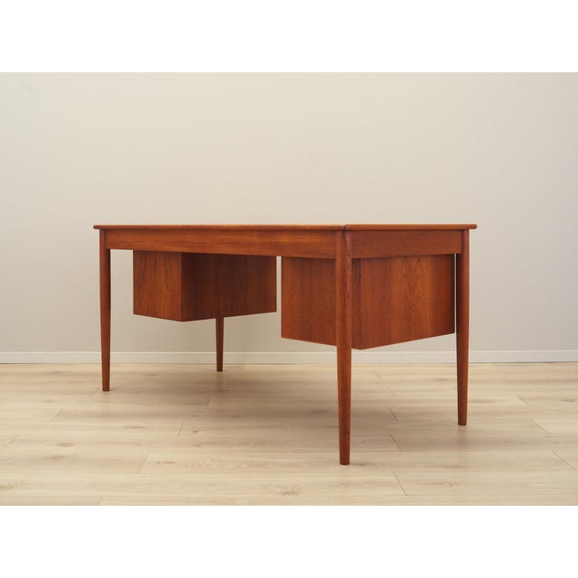 Wood Danish Teak Desk by Børge Mogensen for Søborg Møbler, 1960s For Sale - Image 7 of 18