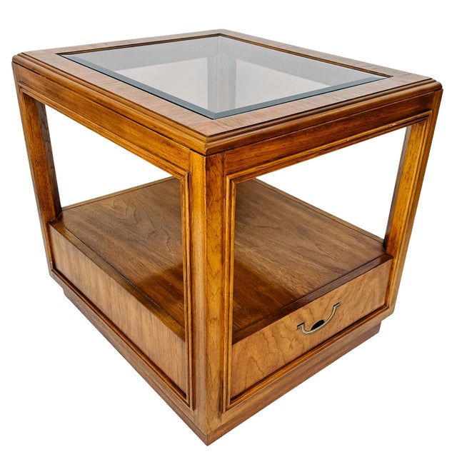 Vintage Drexel Accolade Campaign Style Nightstands - A Pair For Sale - Image 14 of 18