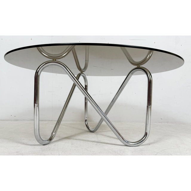 French Tubular Steel Coffee Table, 1970s For Sale - Image 11 of 18