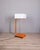 Vintage Space Age Italian Orange Metal and Acrylic Glass Floor Lamp, 1970s For Sale - Image 15 of 15
