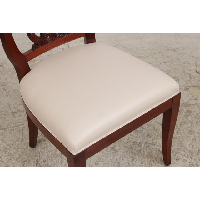 Set of 8 Kindel Neoclassical Mahogany Dining Room Chairs For Sale - Image 16 of 18