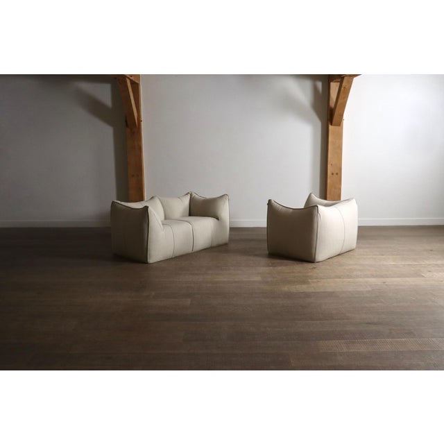 Le Bambole Sofa and Lounge Chair by Mario Bellini for B&B Italia, 1970s, Set of 2 For Sale - Image 3 of 15