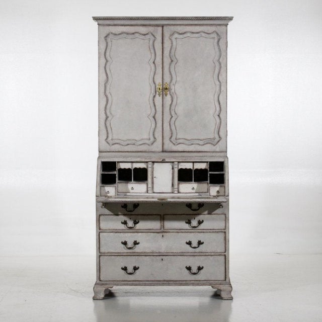 Scandinavian 2-Part Secretary, 1770s For Sale - Image 11 of 18