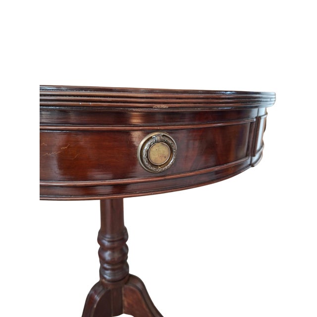 Vintage Drum Table, 1980s For Sale - Image 4 of 15