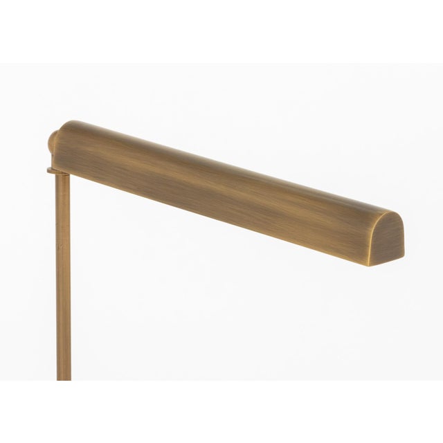 Contemporary Brushed Brass Adjustable Floor Lamp For Sale - Image 4 of 6