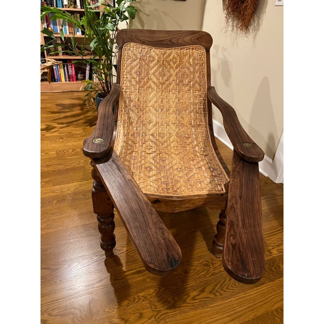 Antique Early 20th Century Plantation Chair in Rosewood For Sale - Image 10 of 11