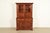 A gorgeous Georgian or Chippendale style breakfront bookcase or dining cabinet By Kittinger, "Williamsburg Adaptation"...