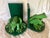 A pair of handmade frog bookends. These whimsical bookends belong in a child's room on the side of classic books. The...
