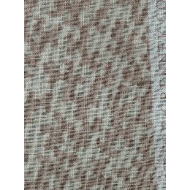 2020s Schumacher X Veere Grenney Folly Fabric Linen 3 1/2 Yards in Temple Pink For Sale - Image 5 of 7
