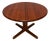 Vintage Danish Round Teak Extendable Dining Table by Langeskov Møbelfabrik, 1970s For Sale