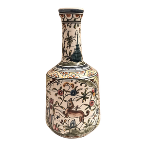 Vintage Hand Painted Portugal Nazari 9” Ceramic Vase