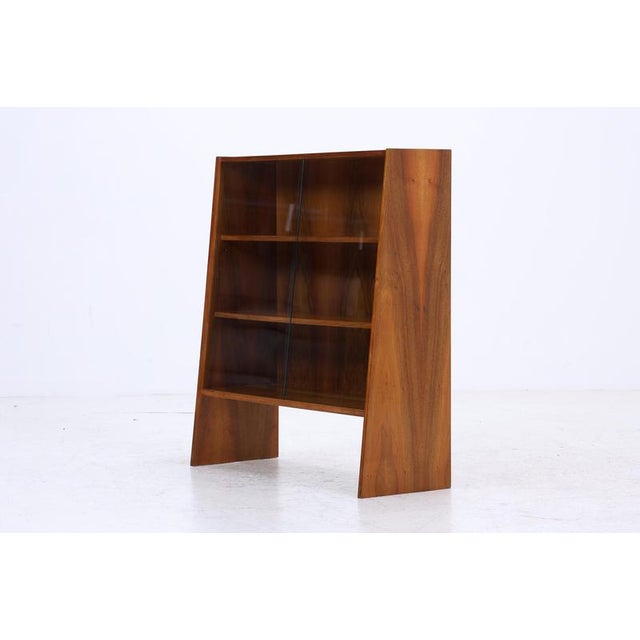Small Mid-Century Walnut Bookcase, 1960s For Sale - Image 12 of 13