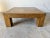 Brown 1980s Postmodern Parsons-Style Checkered Top Wood Coffee Table/ Sold For Sale - Image 8 of 12