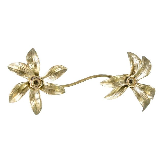 Metal Hollywood Regency Wall Light from Massive, 1970s For Sale - Image 7 of 7