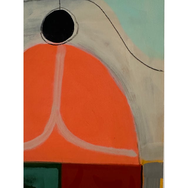 An ORIGINAL, FRAMED abstract art piece with unique elements, colors and stunning details. Titled: Tipper Topper Completed...