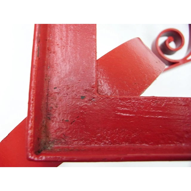 Red Mid-Century Coffee Table For Sale - Image 8 of 11