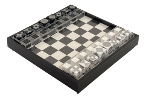 Altuglas Chess Set by Alexandre Yeghiayan, 1970, Set of 33
