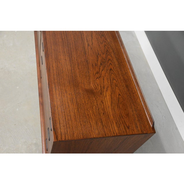Brown 1960s Refinished Arne Vodder for Sibast 54” Teak Credenza For Sale - Image 8 of 11