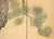 Asparagus "White Peacock & Peony" by Ryumin, Large Vintage Japanese Painted Silk Byobu Screen For Sale - Image 8 of 18