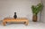 Mid 20th Century Natural Wood Chow Leg Coffee Table with Carved Apron, Vintage For Sale - Image 5 of 12