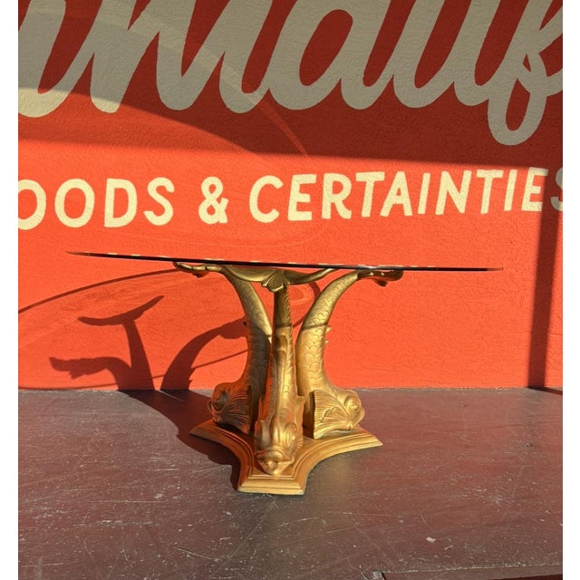 An incredible dining table or foyer table to truly standout and make a statement. Can comfortable seat 6. Constructed of...