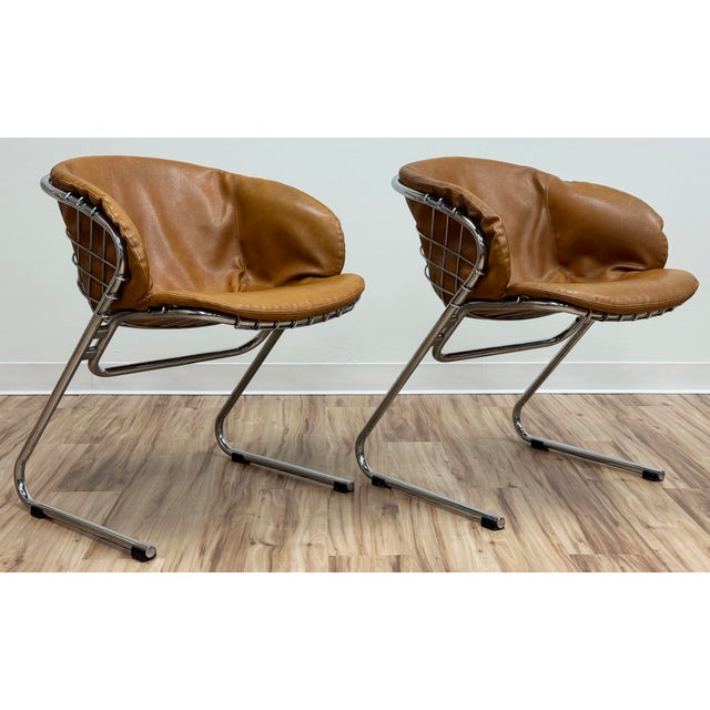 Vintage Flynn Dining Chairs by Gastone Rinaldi for Thema, a Pair For Sale - Image 9 of 17