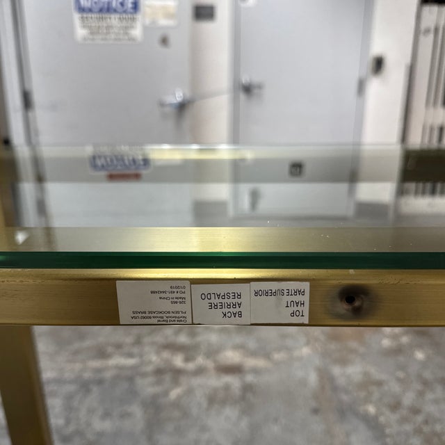 Gold Mark Daniel for Crate & Barrel Pilsen Shelves For Sale - Image 8 of 12