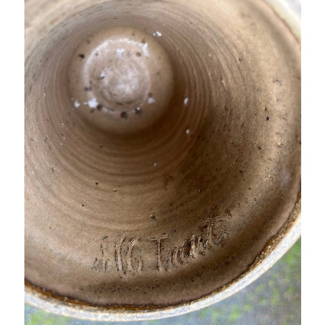 Ceramic Rare Mid 20th Century Modern Brutalist Marjorie Graham Trout Pottery Vase Ca Designer For Sale - Image 7 of 18