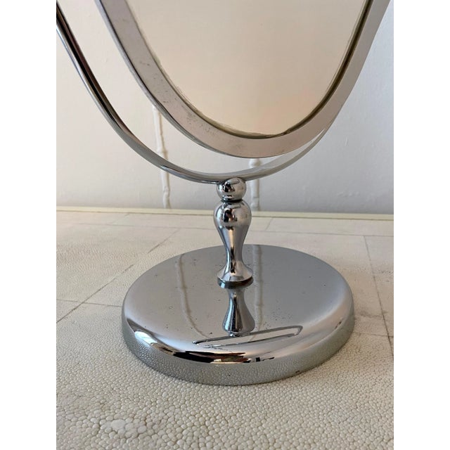 Charles Hollis Jones Silver Vanity Mirror For Sale In Los Angeles - Image 6 of 10