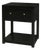Nora 21 in. W Rectangular Wood 1 Drawer Small Nightstand with Lower Open Shelf, Antique Coffee For Sale