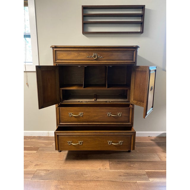 Henredon Solid Wood Armoire – Vintage Fine Furniture For Sale In Charlotte - Image 6 of 8