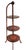 Antique English Asian Style Red & Chinoiserie Painted Muffin Stand Etegere Table For Sale - Image 4 of 14