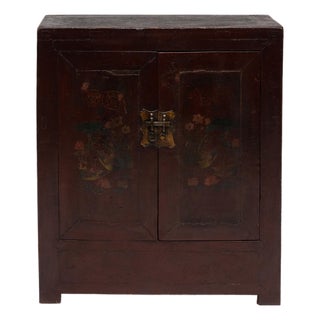 Chinese Duck & Lotus Locking Cabinet, C. 1900 For Sale